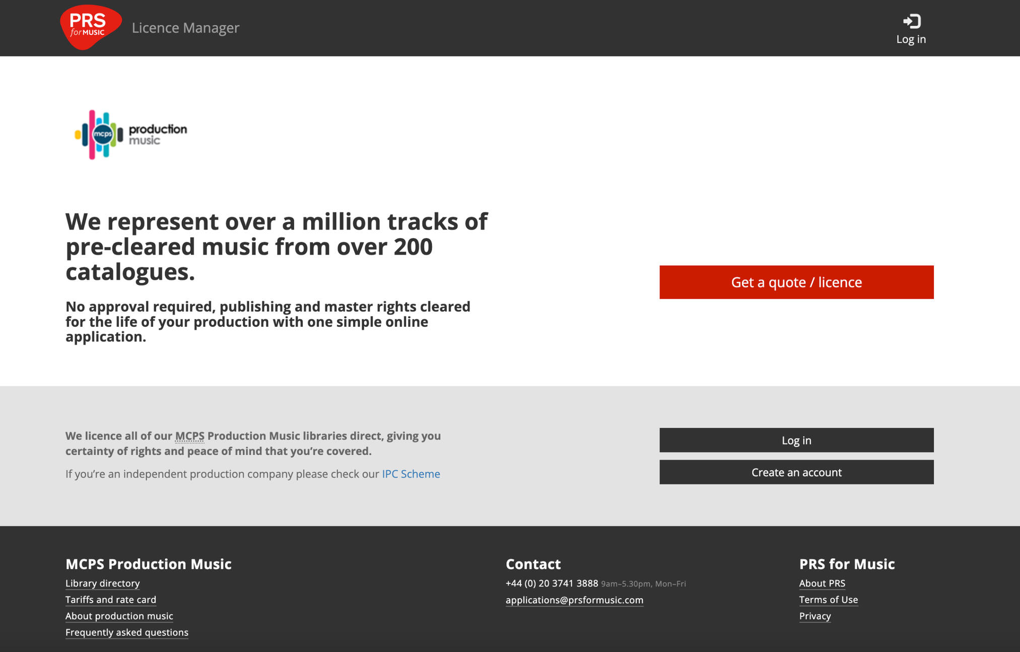 License MCPS production music library